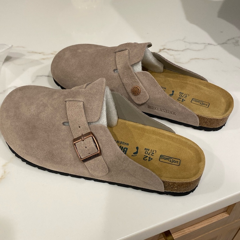 Birkenstock clogs taupe